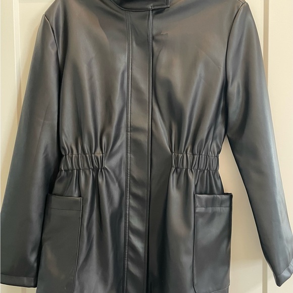 Steve Madden Black Leather Jacket - Picture 10 of 11
